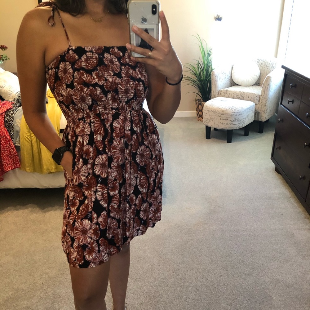short floral dress